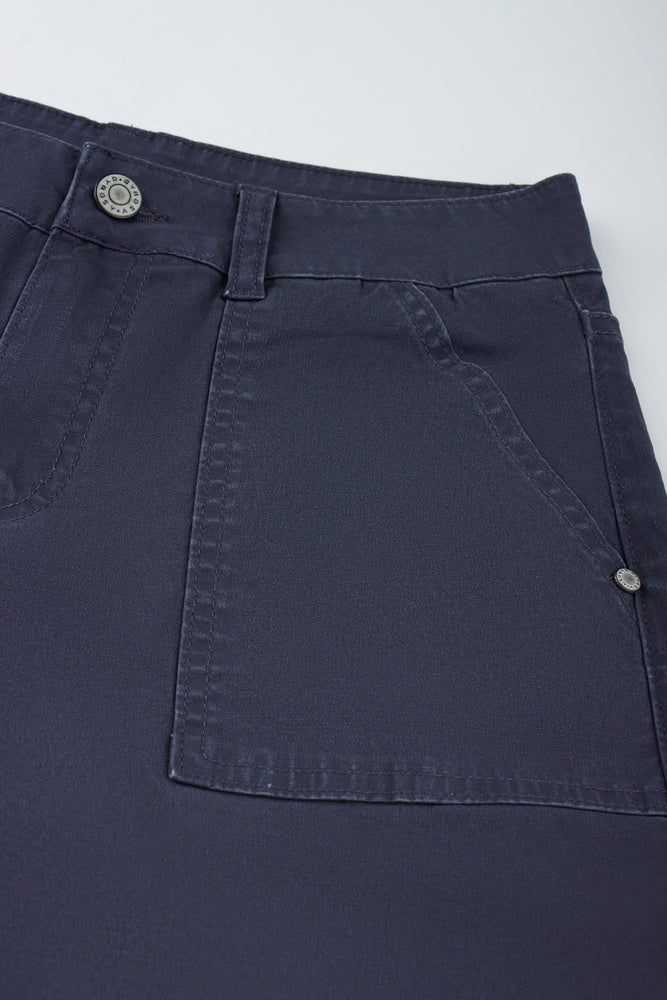 Navy Twill Carpenter Shorts (1)
