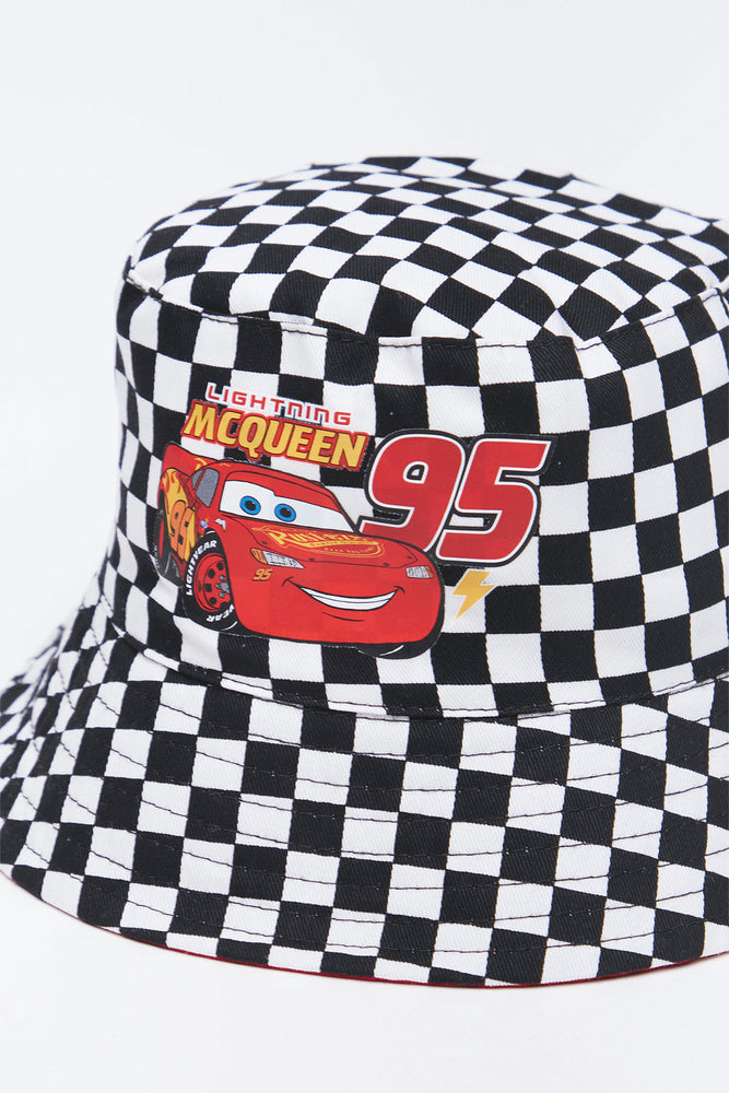 Cars Lightning McQueen Checkered Bucket Hat (1)