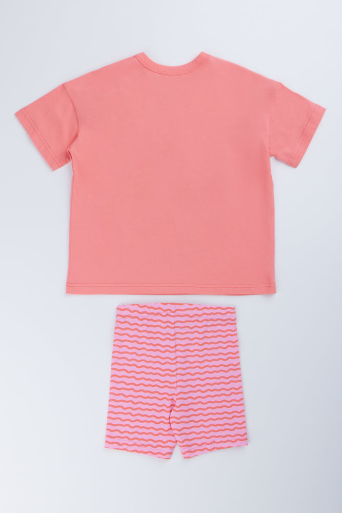 Tropical Oversized T-Shirt Cycle Set (2)