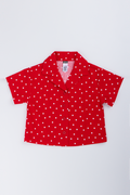 Red Polka Dot Resort Shirt