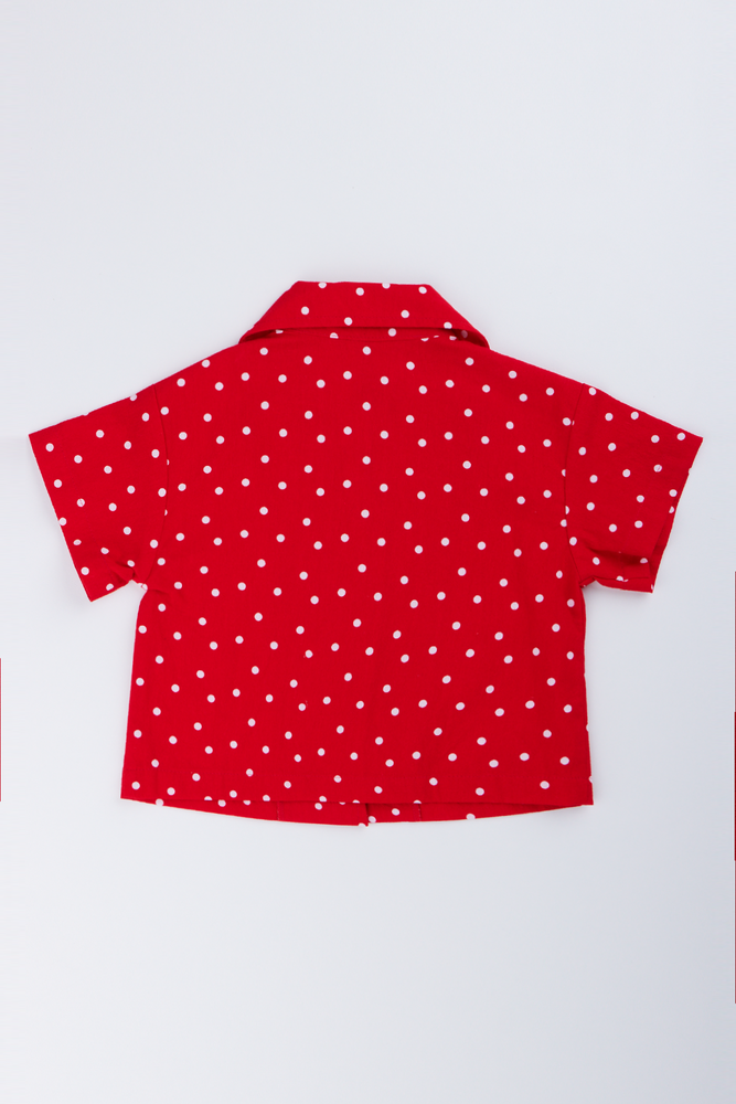 Red Polka Dot Resort Shirt (2)