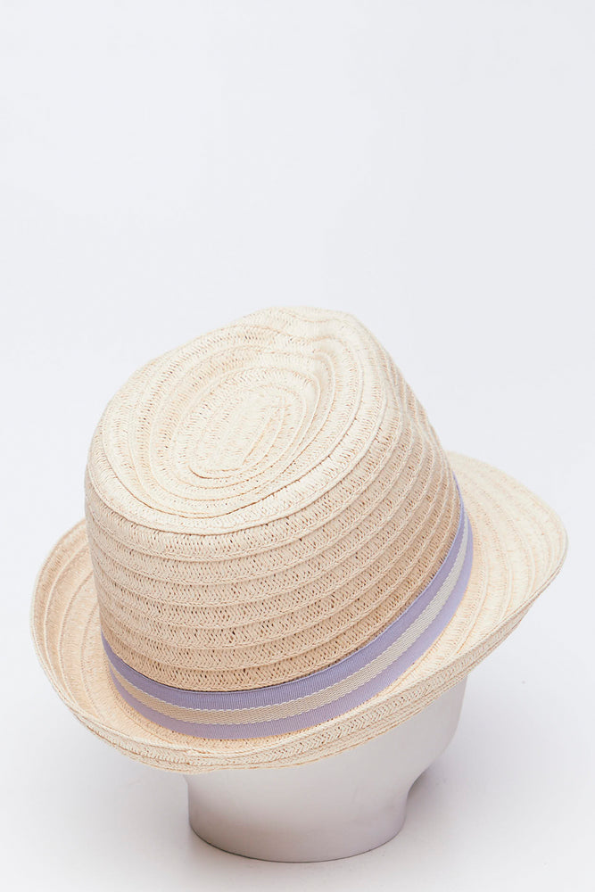 Natural Trilby Straw Hat (2)