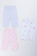 3 Pack Floral Footed Pants (2)