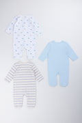3 Pack Racecar Print Sleepsuits (2)