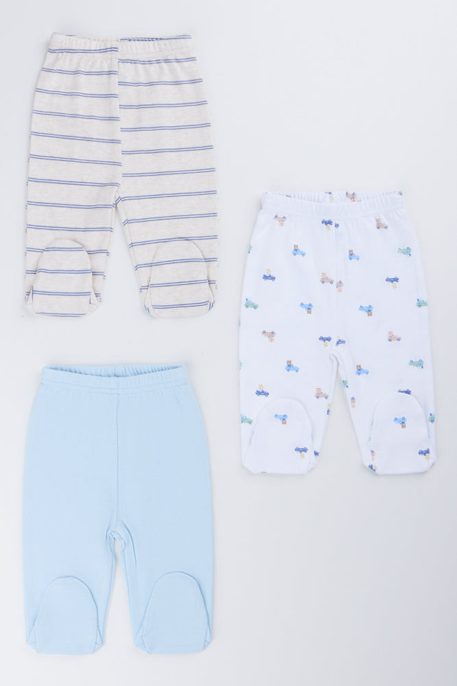 3 Pack Footed Pants