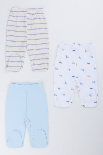 3 Pack Footed Pants