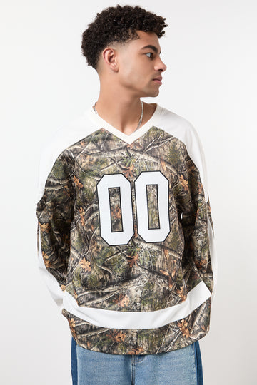 Camo Print Long Sleeve Shirt