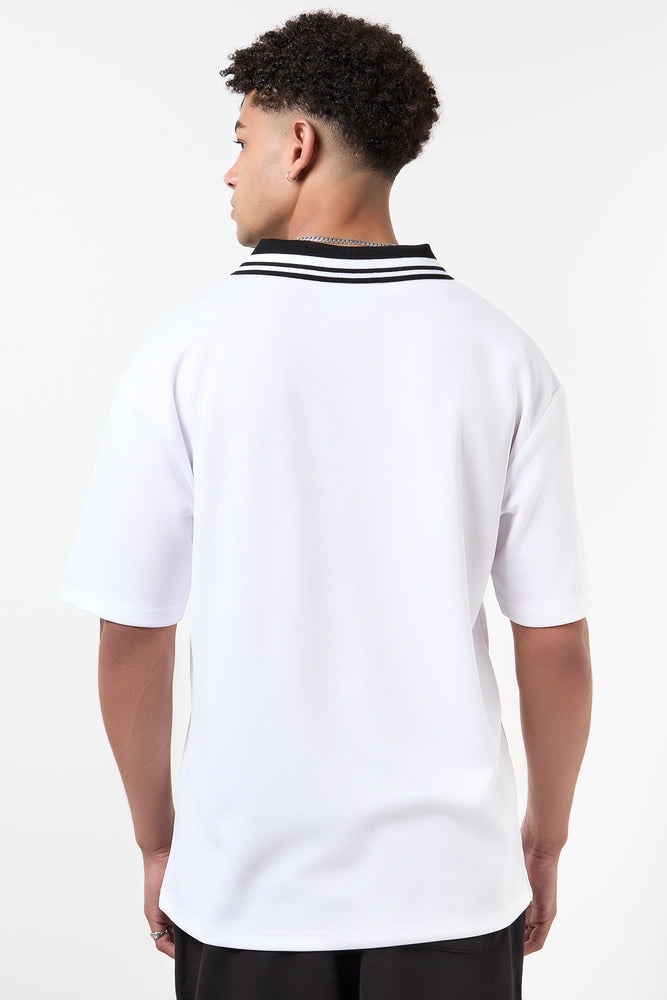 Graphic Print V-Neck Soccer T-Shirt (2)