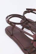 Brown Floral Ankle Strap Sandals (3)
