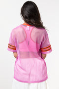 Pink Mesh Graphic Soccer Tee (2)