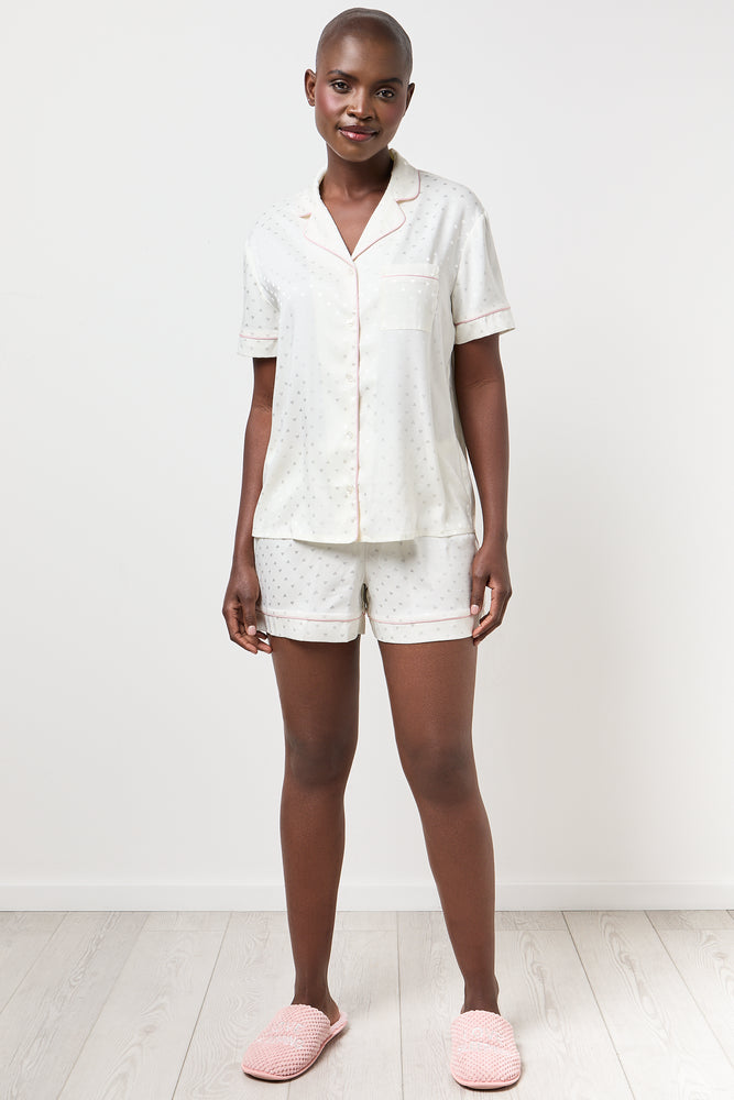 White Heart Print Satin Pyjama Set (4)