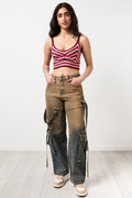 Faded Utility Denim Cargo