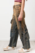 Faded Utility Denim Cargo (1)