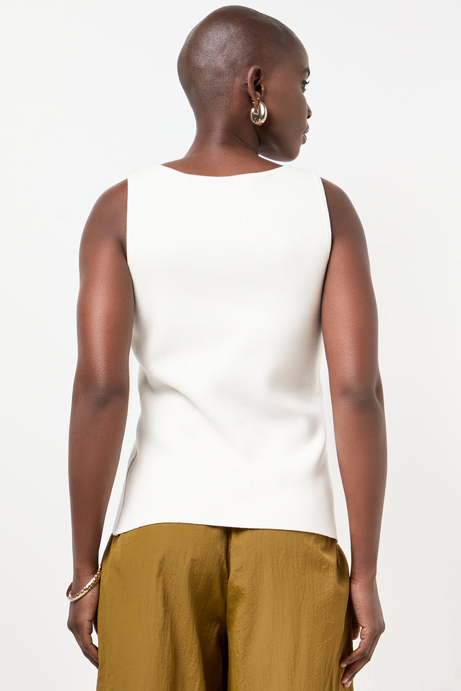Milk Off Centre Button Vest (2)