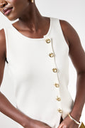Milk Off Centre Button Vest (3)
