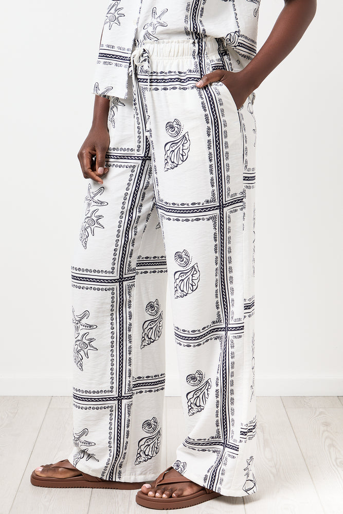 Tile Print Viscose Pants (1)