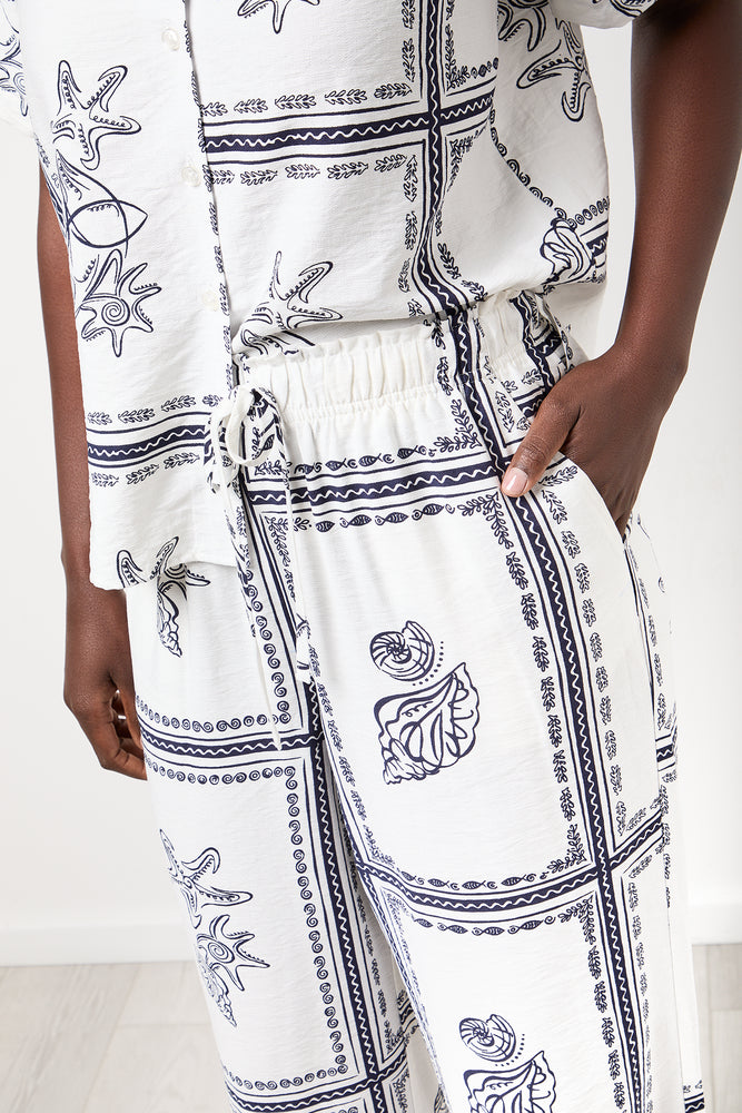 Tile Print Viscose Pants (3)