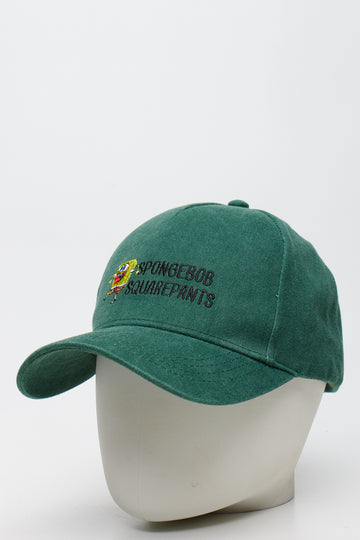 Green SpongeBob Embroidered Peak Cap