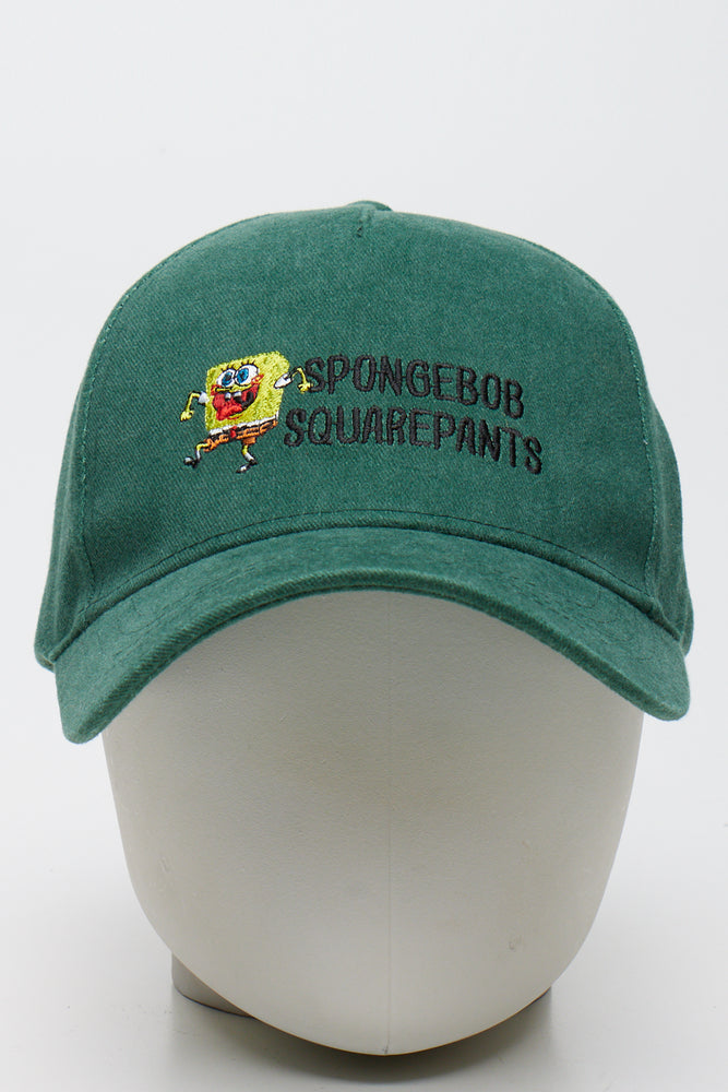 Green SpongeBob Embroidered Peak Cap (1)