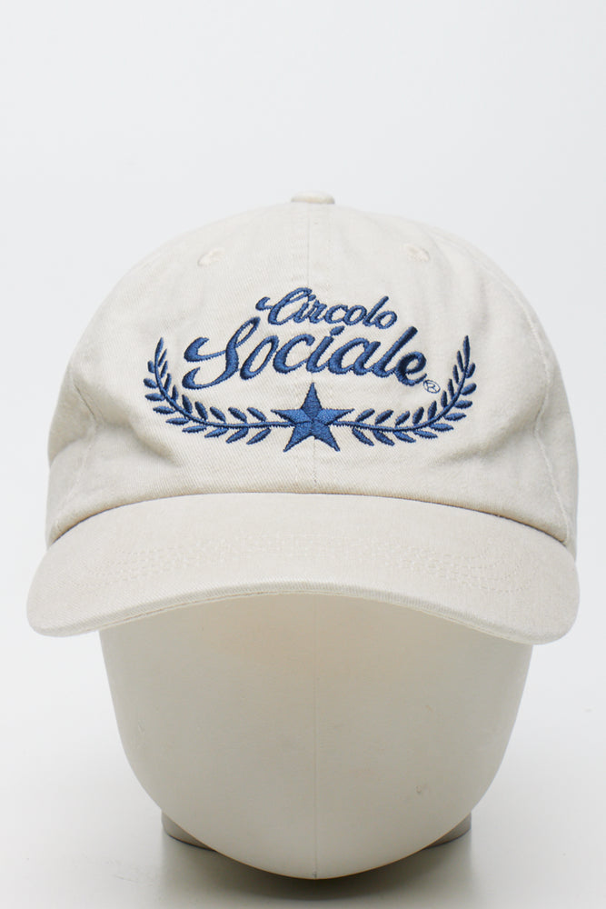 Milk Embroidered Peak Cap (1)