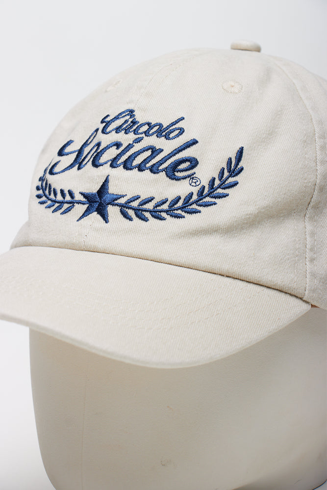 Milk Embroidered Peak Cap (2)