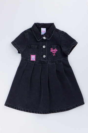 Black Barbie Denim Dress
