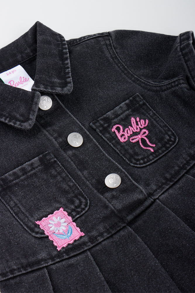 Black Barbie Denim Dress (1)