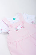 Pink Cat Dungaree Set (1)