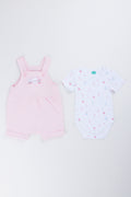 Pink Cat Dungaree Set (3)