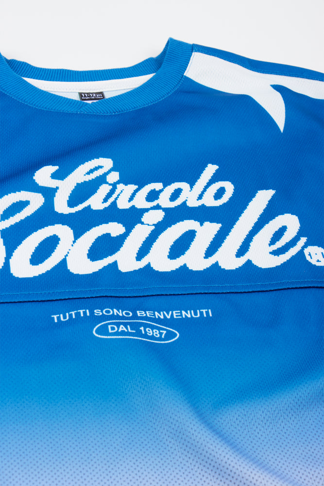 Blue Printed Short Sleeve T-Shirt (1)