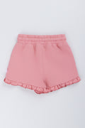 Pink Bird Print Shorts (2)