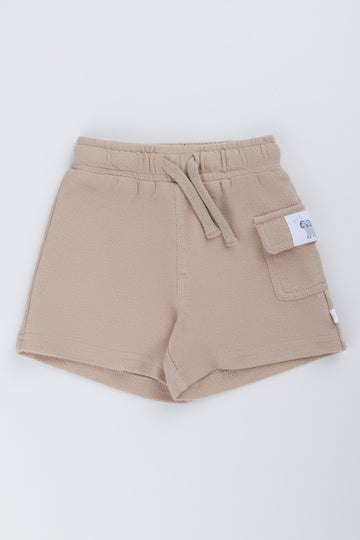 Stone Textured Knit Shorts