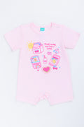 Pink Strawberry Sweet Print Romper