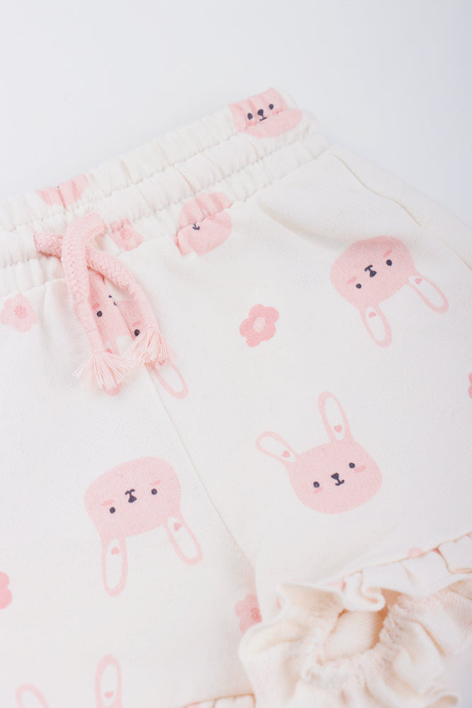 Stone Bunny Print Shorts (1)