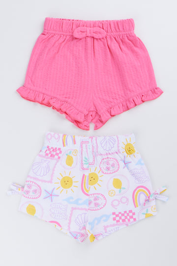 Coastal Print Knit Shorts