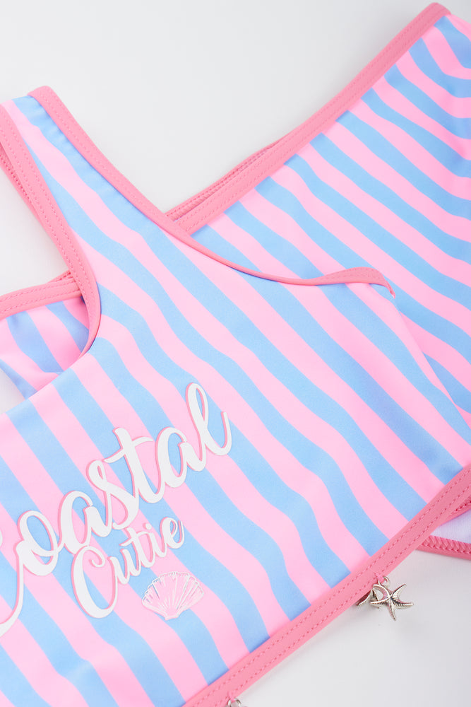 Striped Two Piece Swimsuit (1)