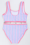 Striped Two Piece Swimsuit (2)