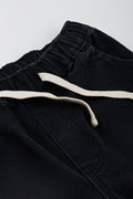 Black Pull On Denim Shorts (1)