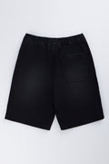 Black Pull On Denim Shorts (2)