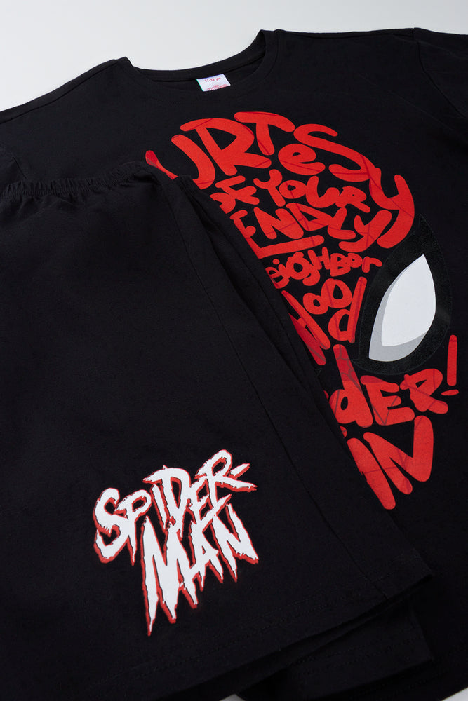 Spider-Man Graphic Black Pyjama Set (1)