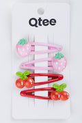 Strawberry & Cherry Hairclip Set