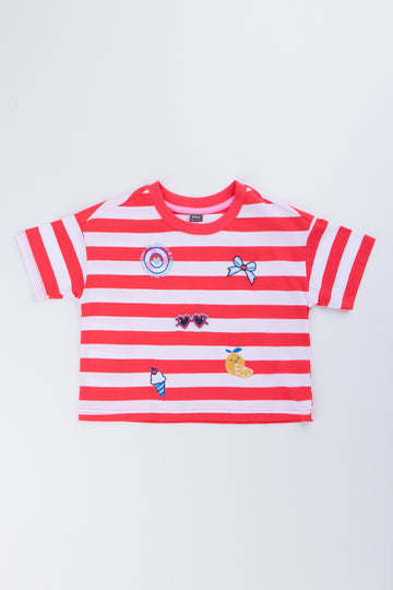 Red White Striped T-Shirt