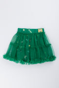 Green Printed Tutu Cycle Short (2)