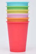 6 Pack Brights Plastic Tumblers