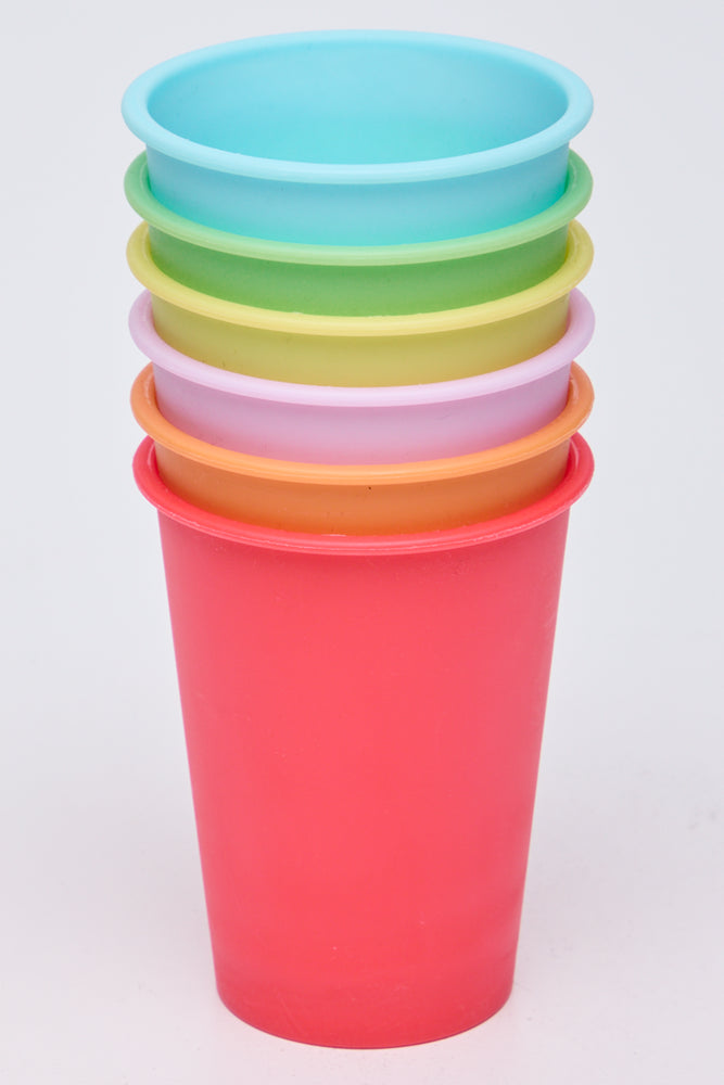 6 Pack Brights Plastic Tumblers (1)