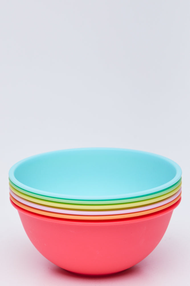 6 Pack Brights Plastic Bowls (1)