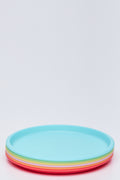 6 Pack Brights Plastic Plates