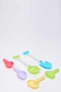 18 Piece Multicoloured Beach Toy Set (1)