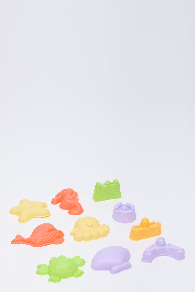 18 Piece Multicoloured Beach Toy Set (2)