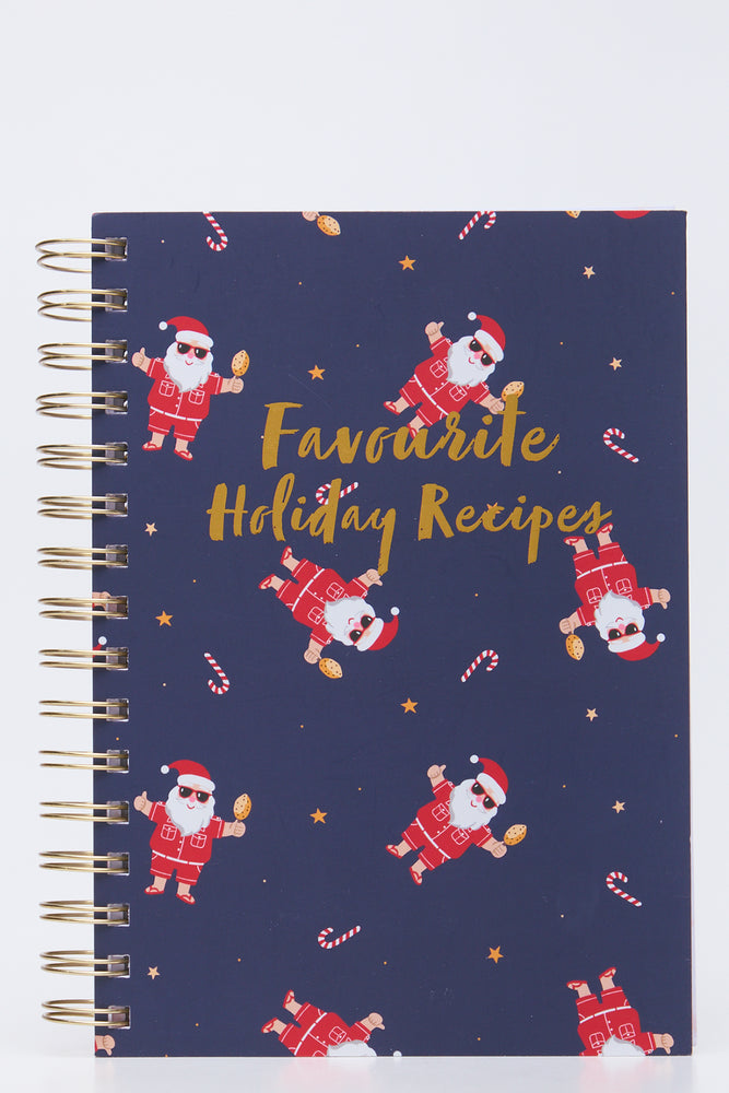 Santa Holiday Recipe Notebook